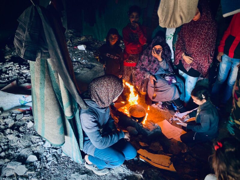 Une famille à Rafah. Photo: UNRWA