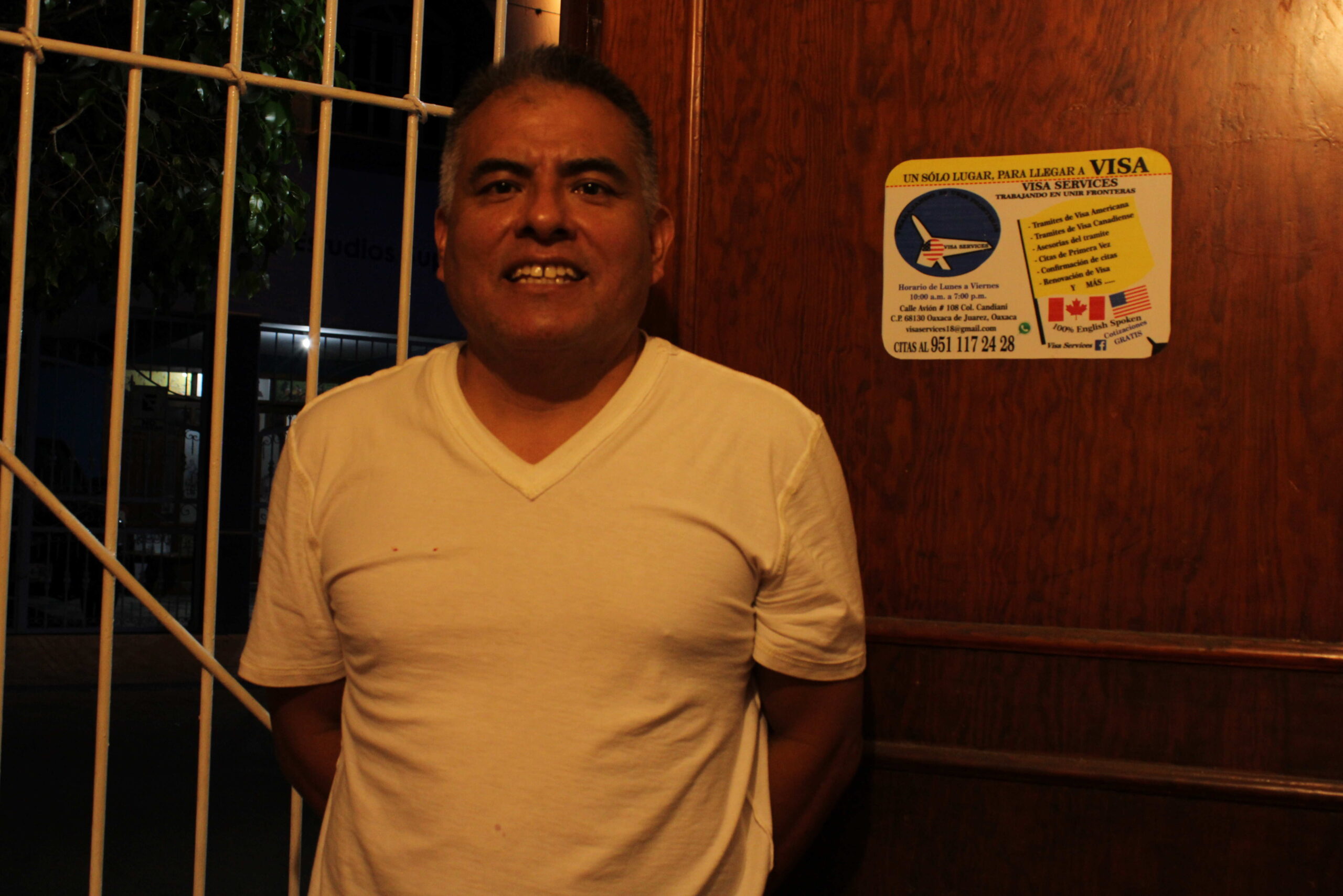 Le consultant en immigration Jaime Vazquez à Oaxaca de Juárez. Photo d’Alexis Lapointe.
