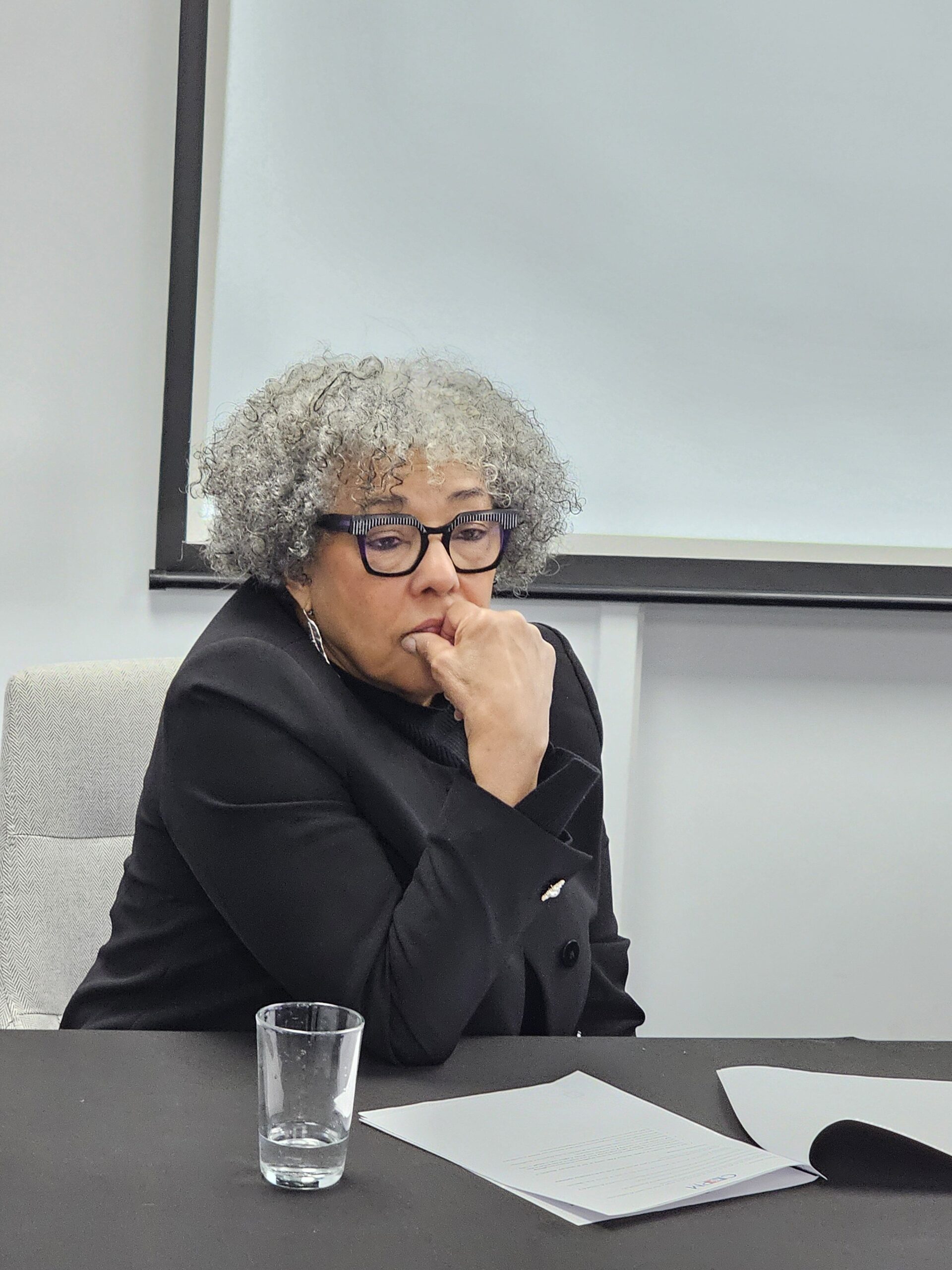 Marjorie Villefranche prône une approche qui tient compte de l'agenda haïtien en matière de sécurité. Photo Jean Numa Goudou